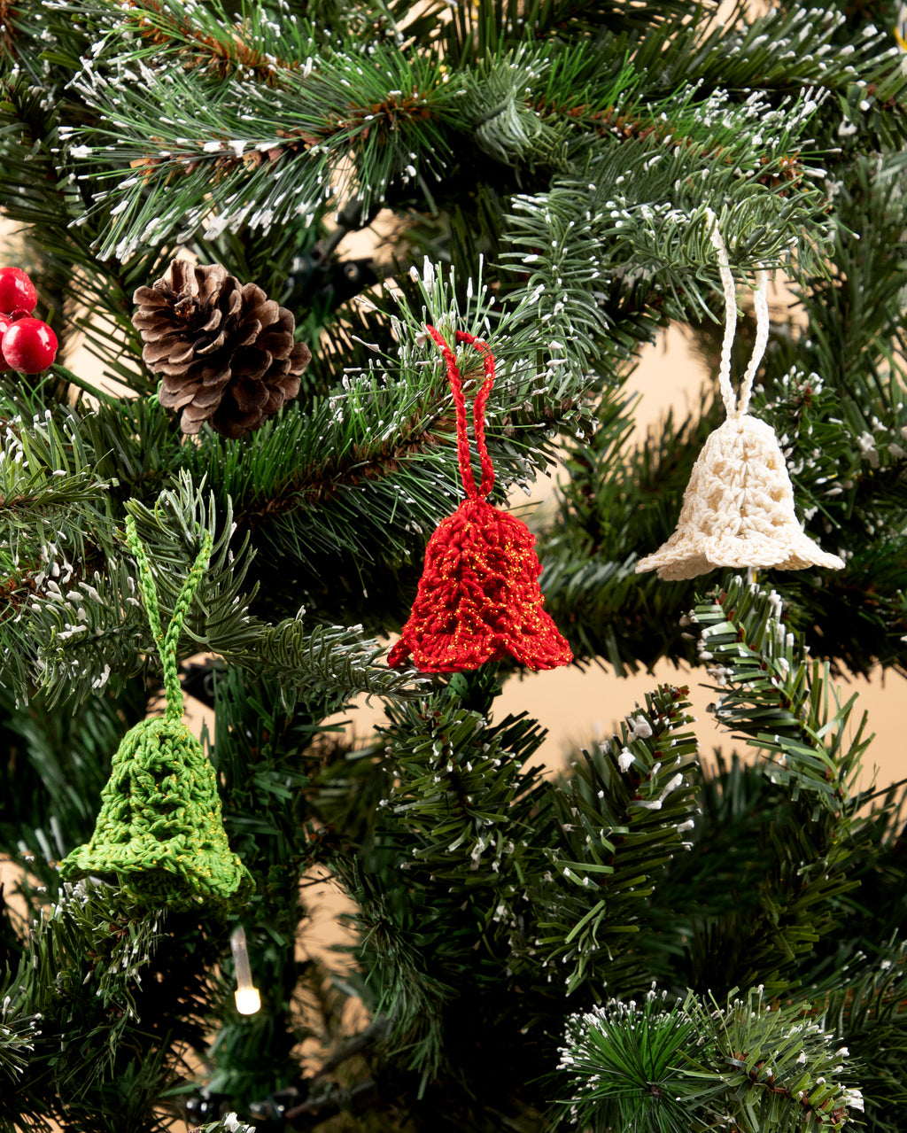 Classic Bell Ornament Trio