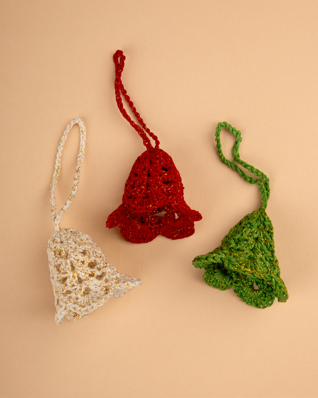 Classic Bell Ornament Trio