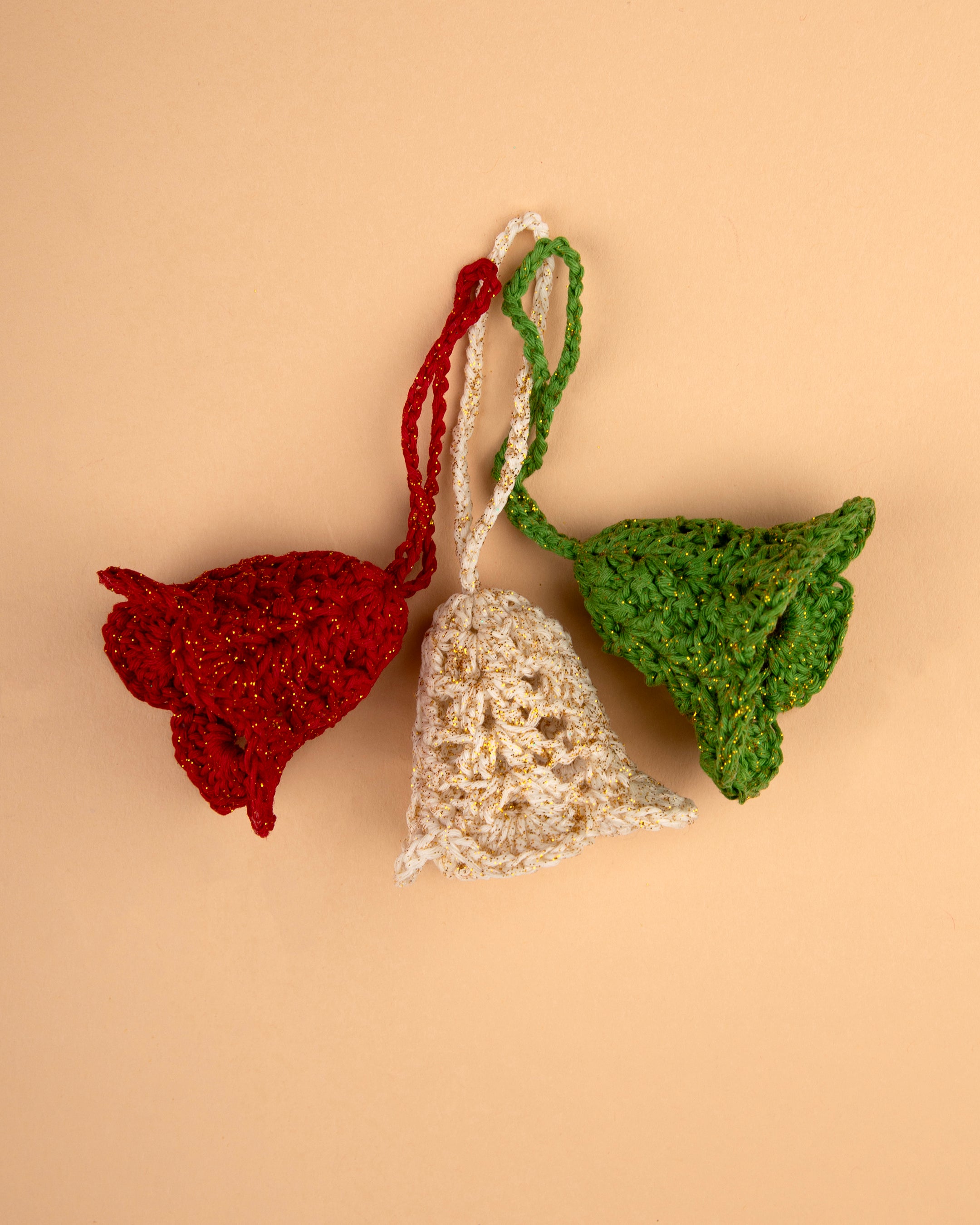 Classic Bell Ornament Trio