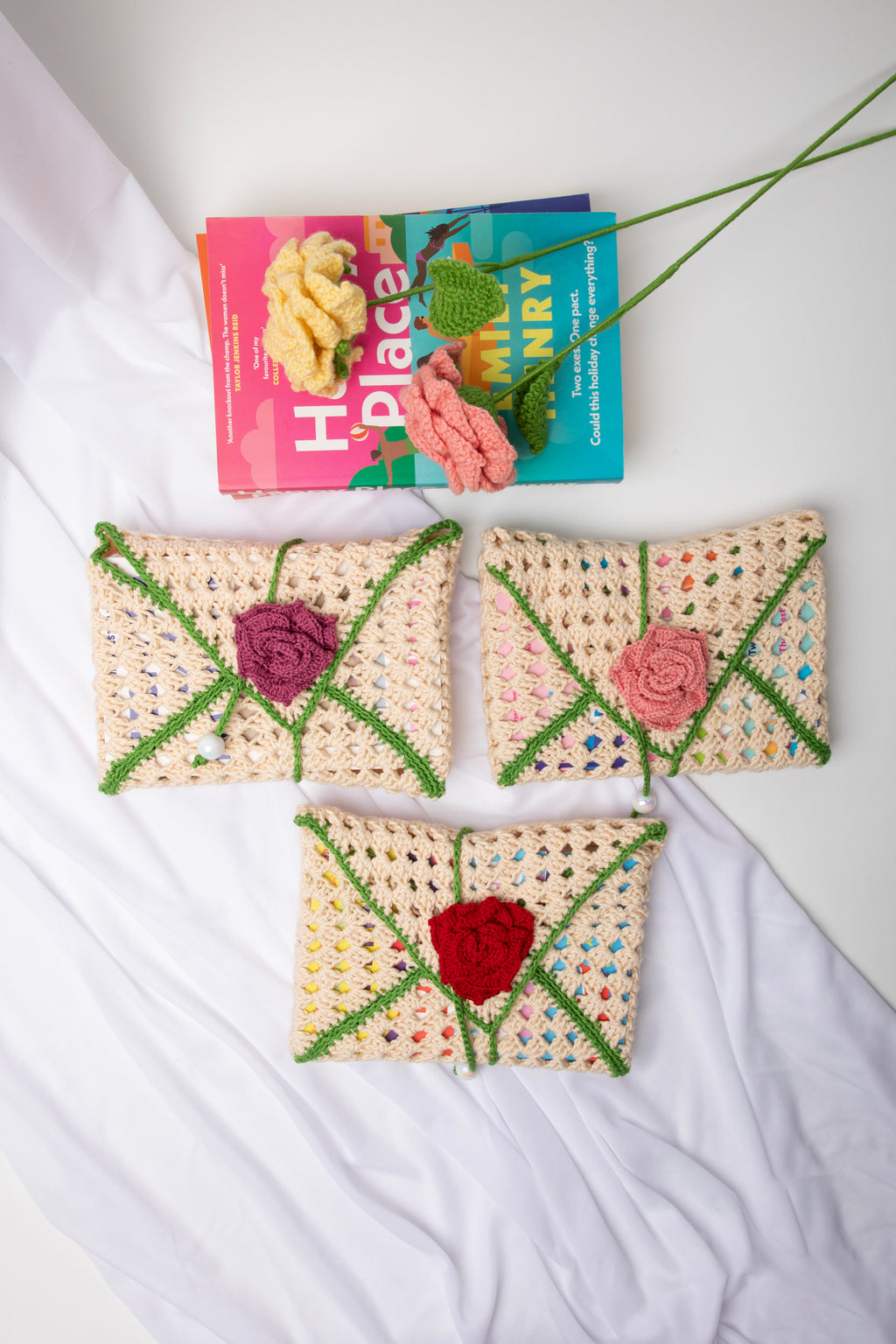 Rose Bloom Book Sleeve