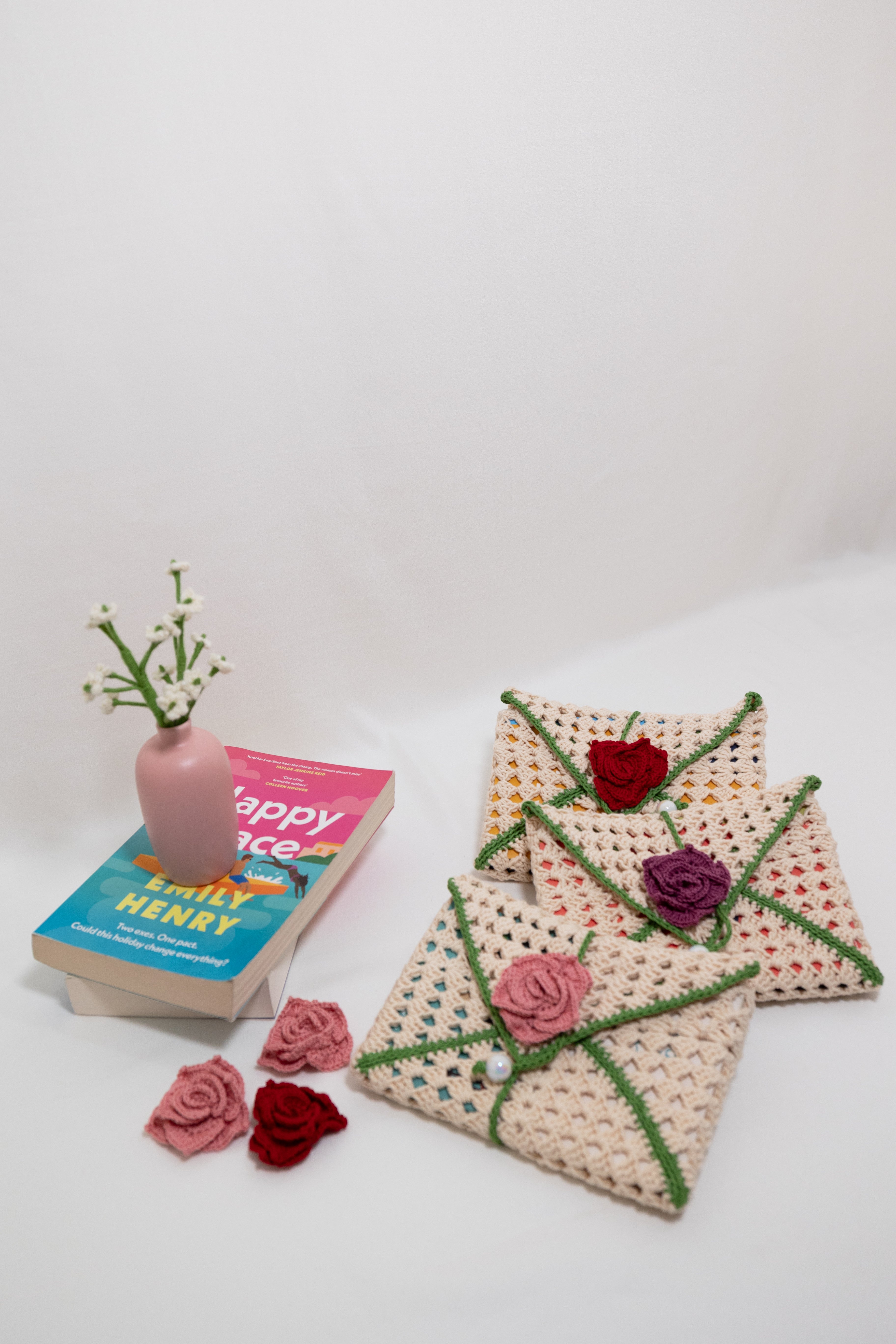 Rose Bloom Book Sleeve