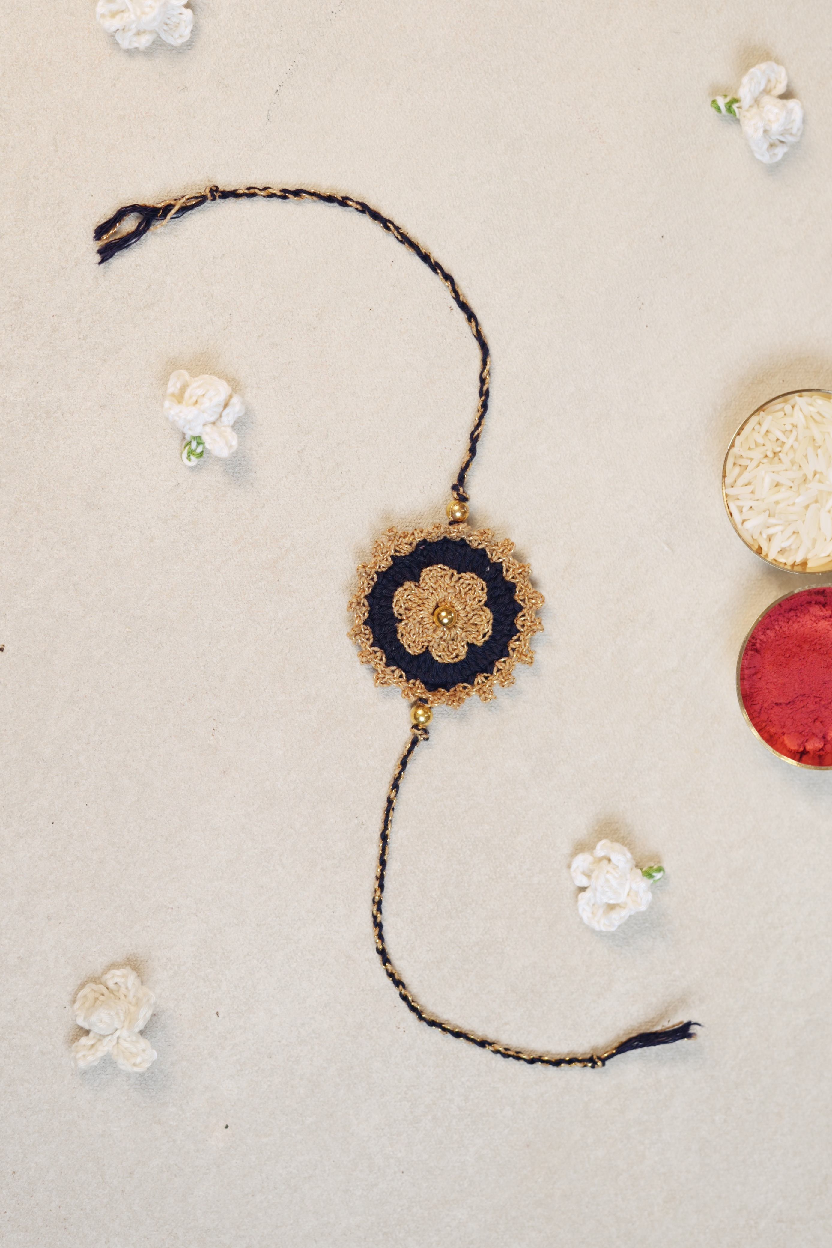 Threaded Gold Rakhi