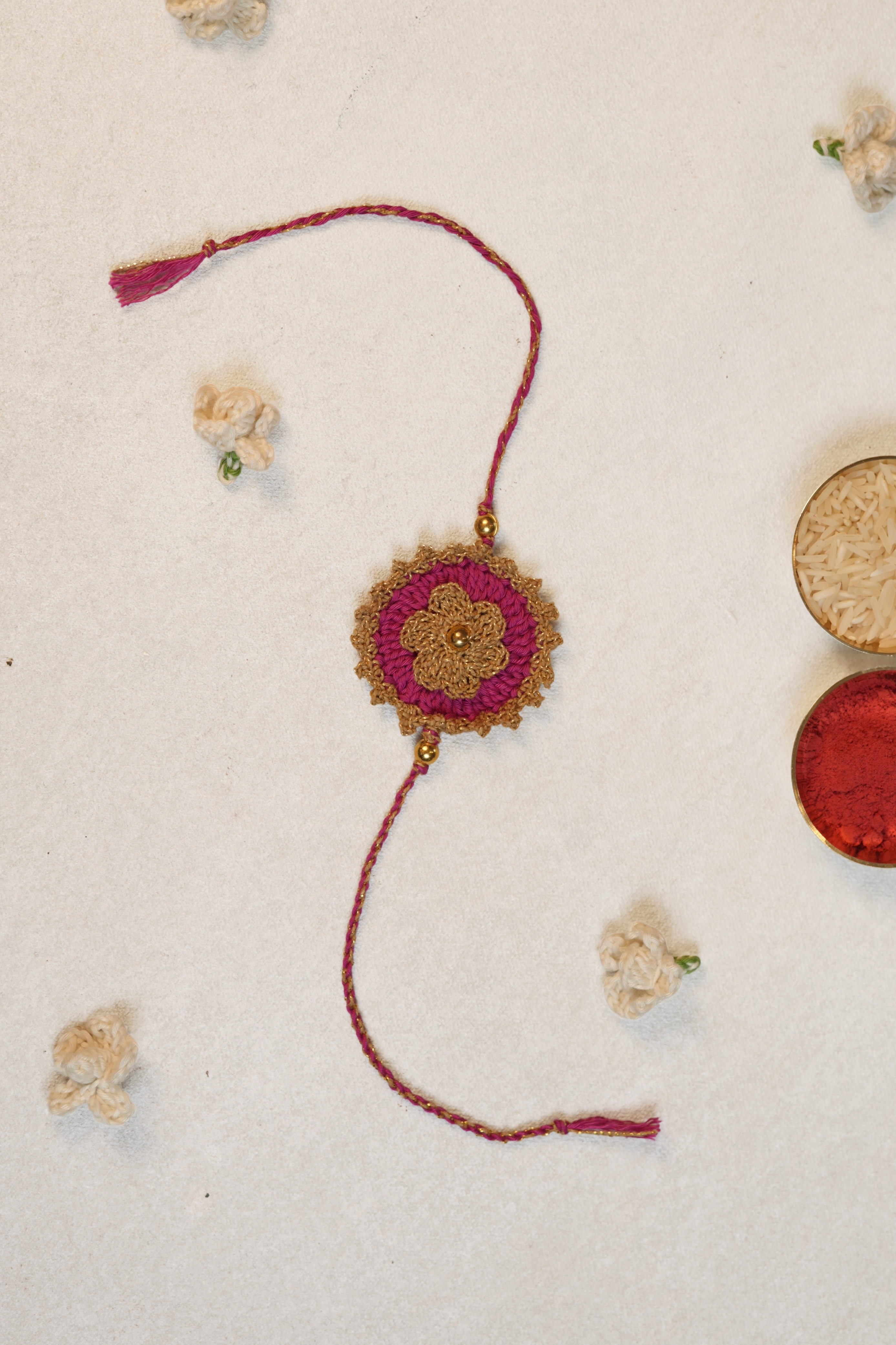 Threaded Gold Rakhi