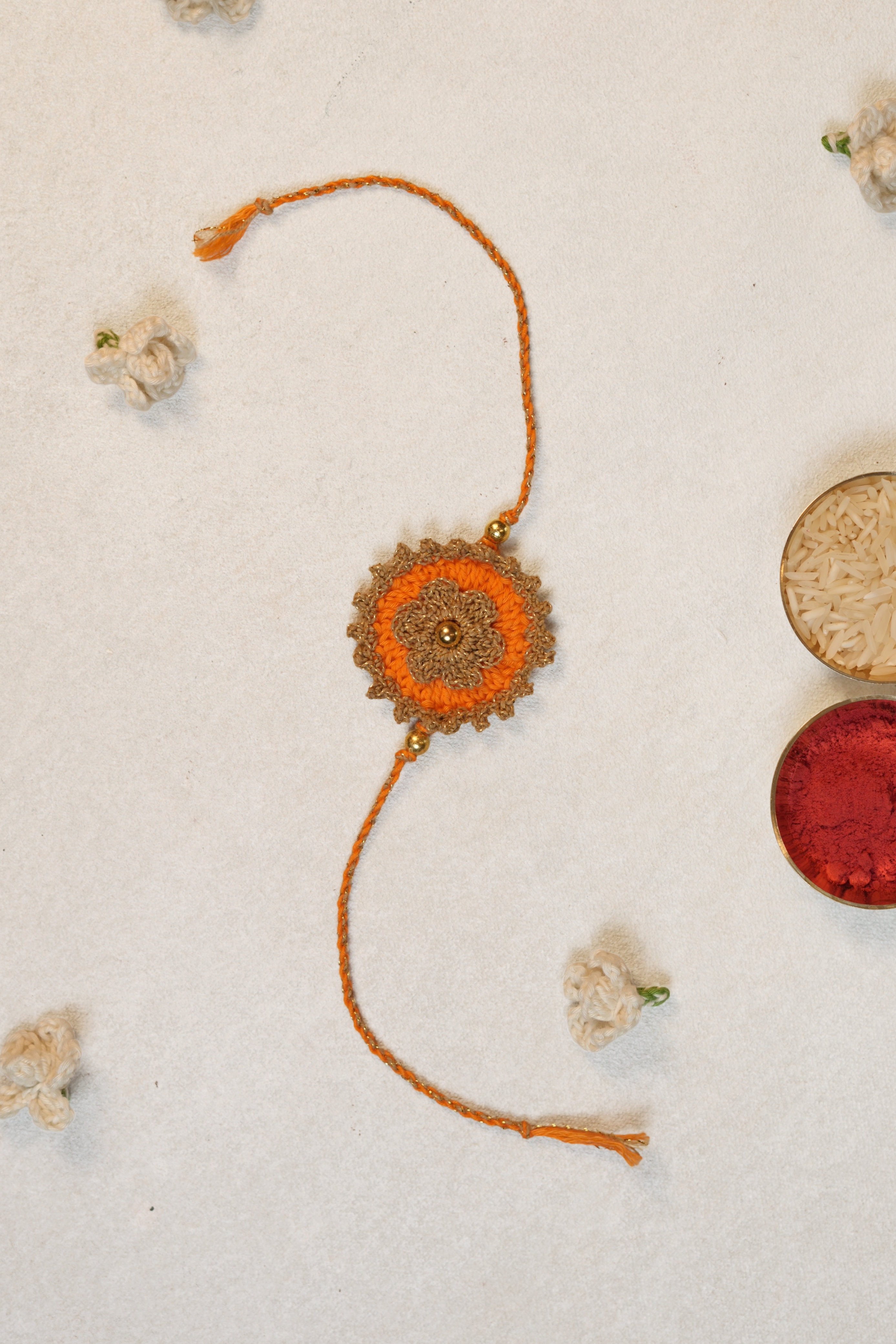 Threaded Gold Rakhi