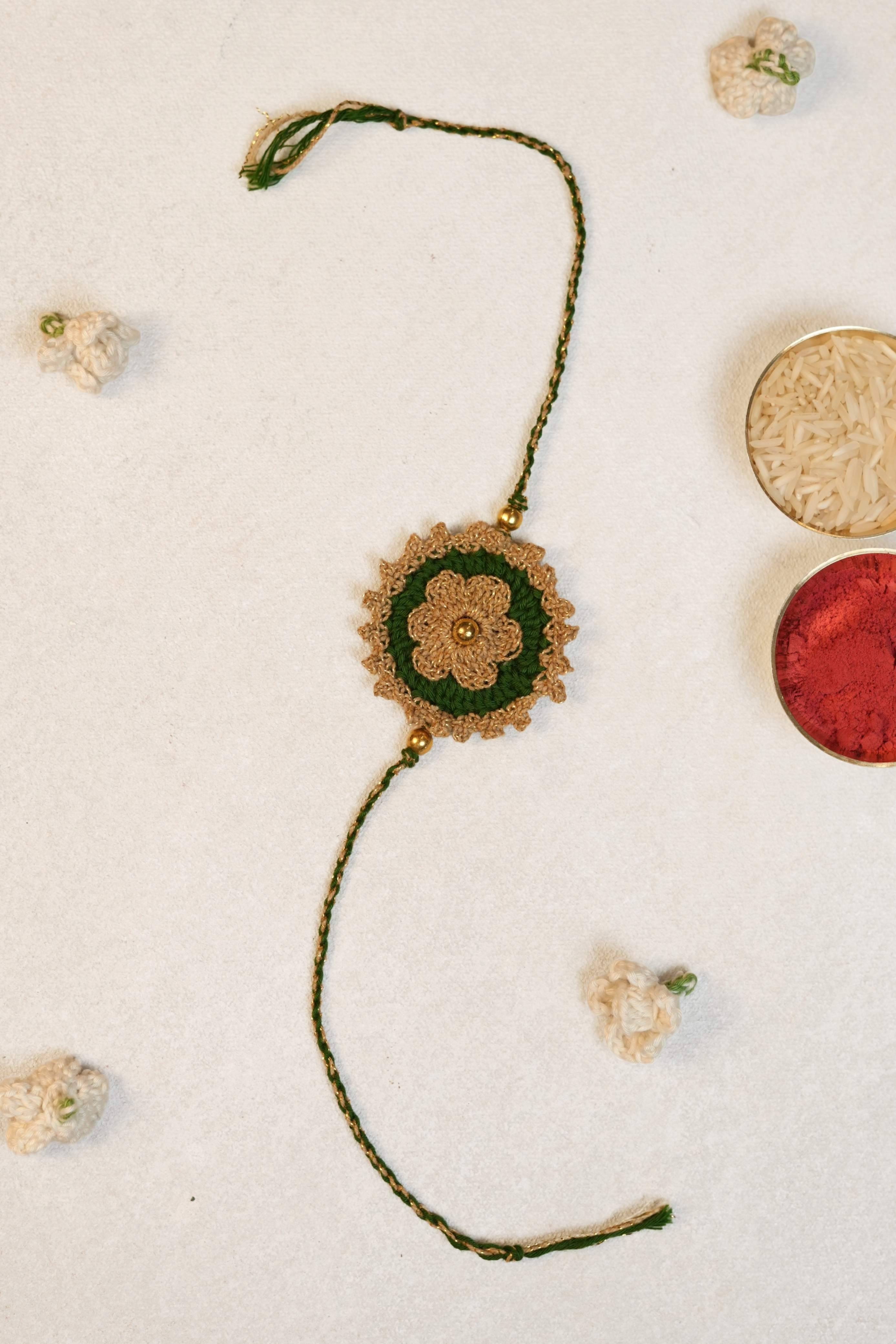 Threaded Gold Rakhi
