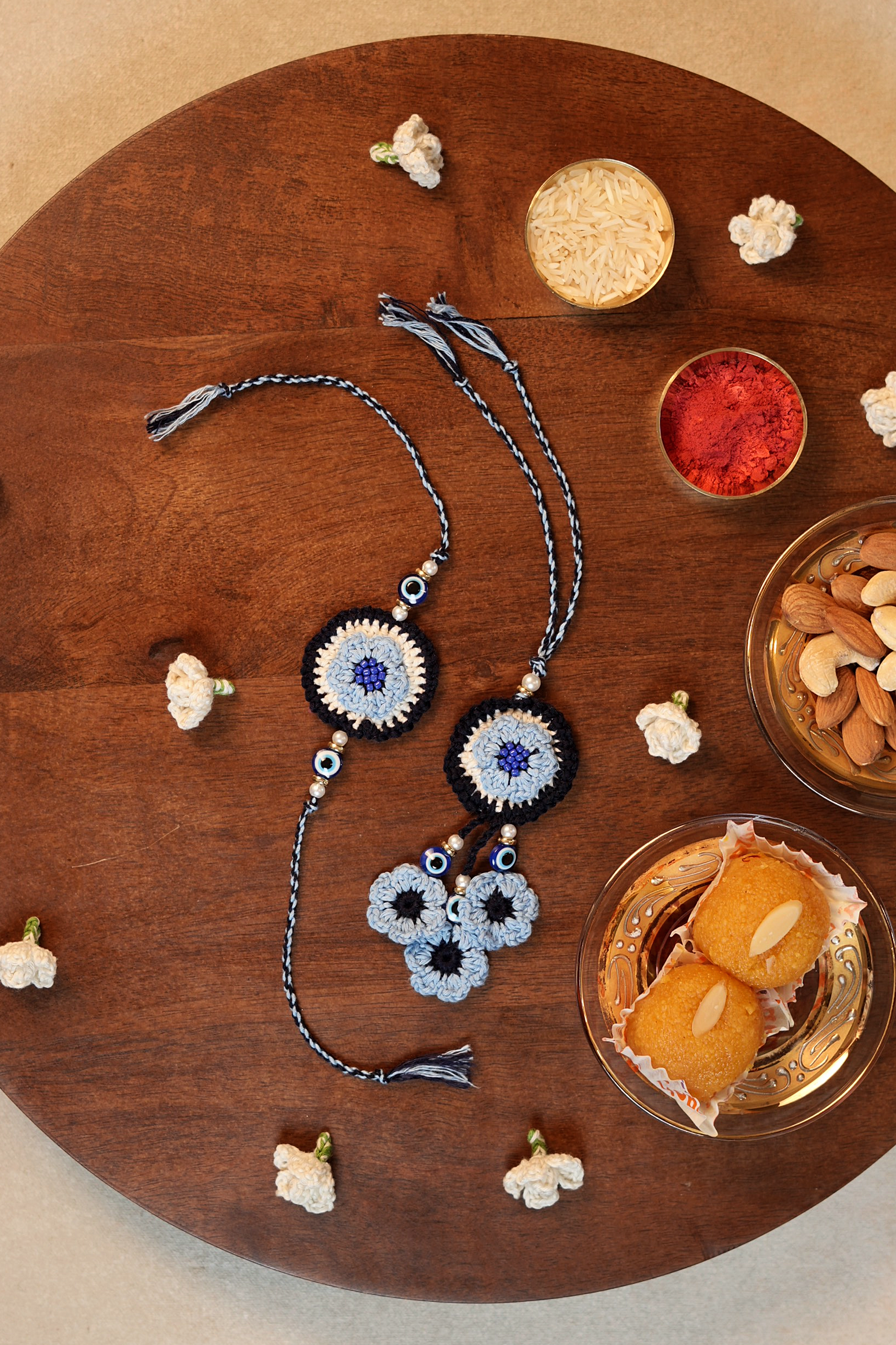 Evil Eye Rakhi & Lumba Set