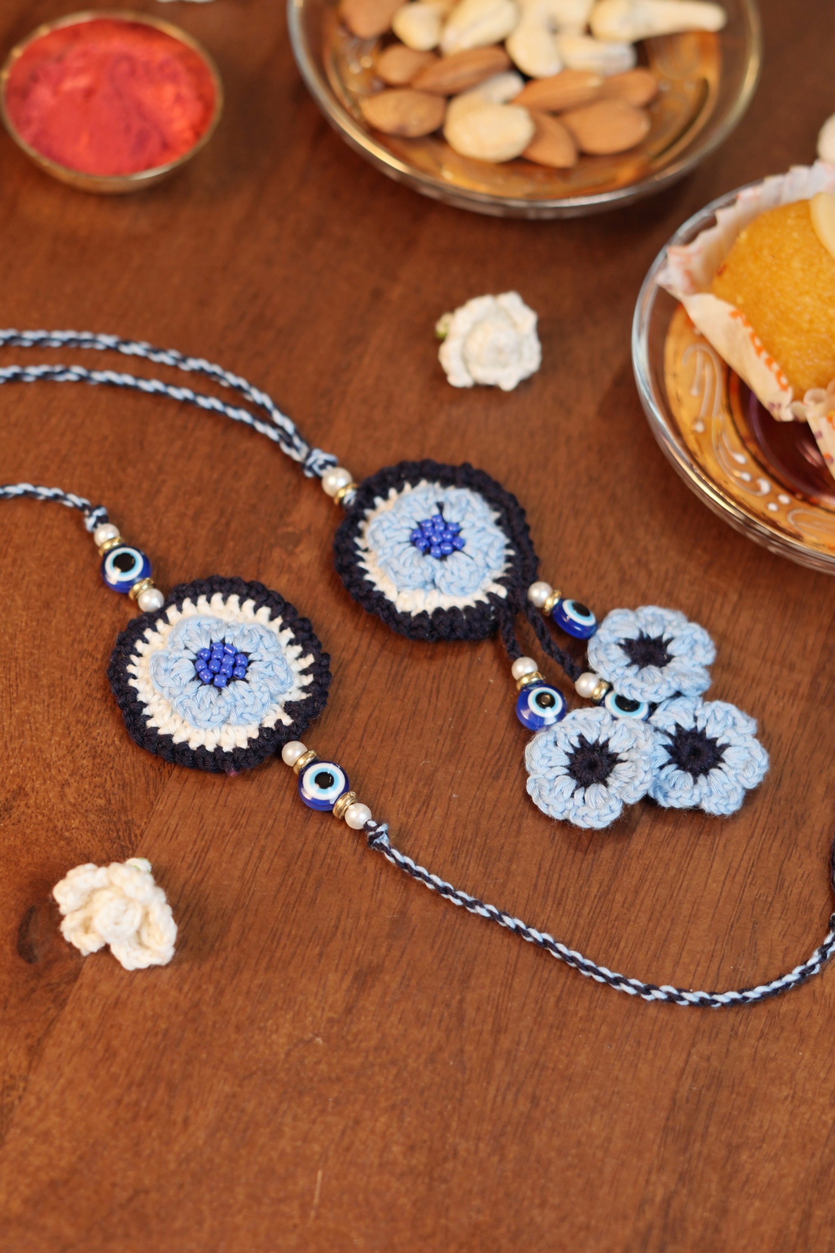 Evil Eye Rakhi & Lumba Set